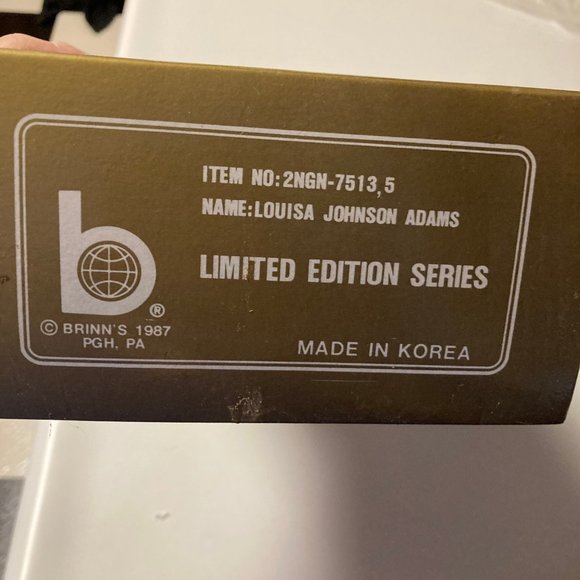 1987 Brinn's American Tradition "First Lady Series" Elizabeth Monroe Doll - Picture 16 of 16